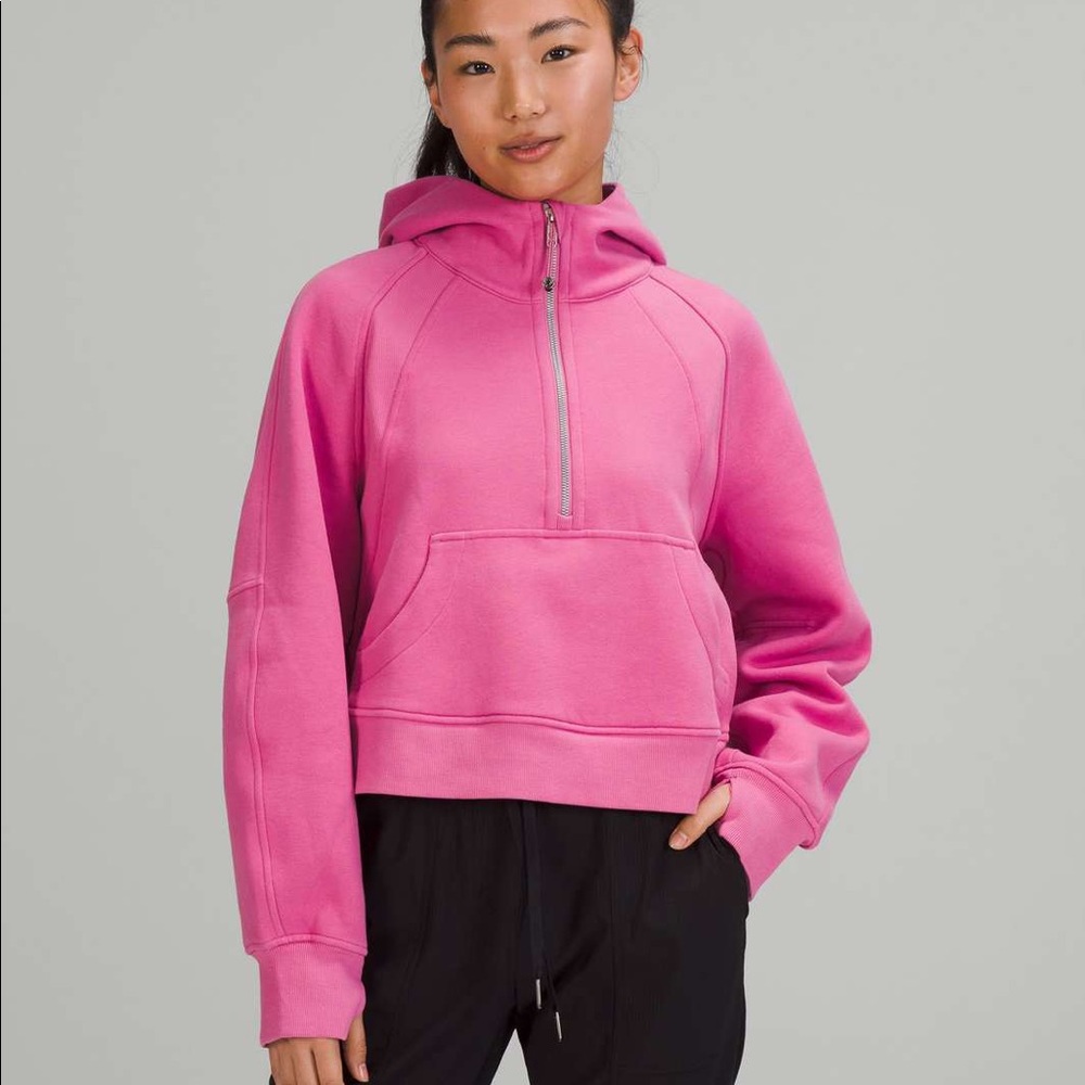 NEW WITH TAGS Lululemon Pink Blossom Scuba Hoodie